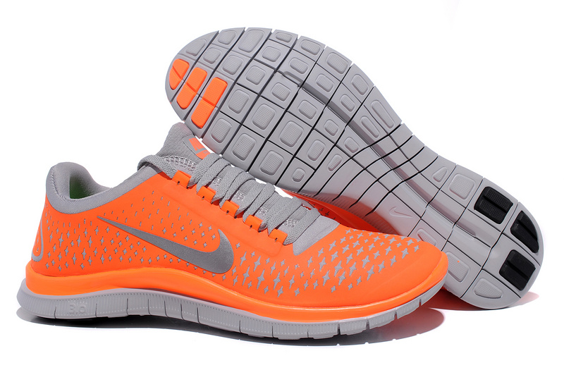 Hot Nike Free3.0 Men Shoes Gray/Tomato